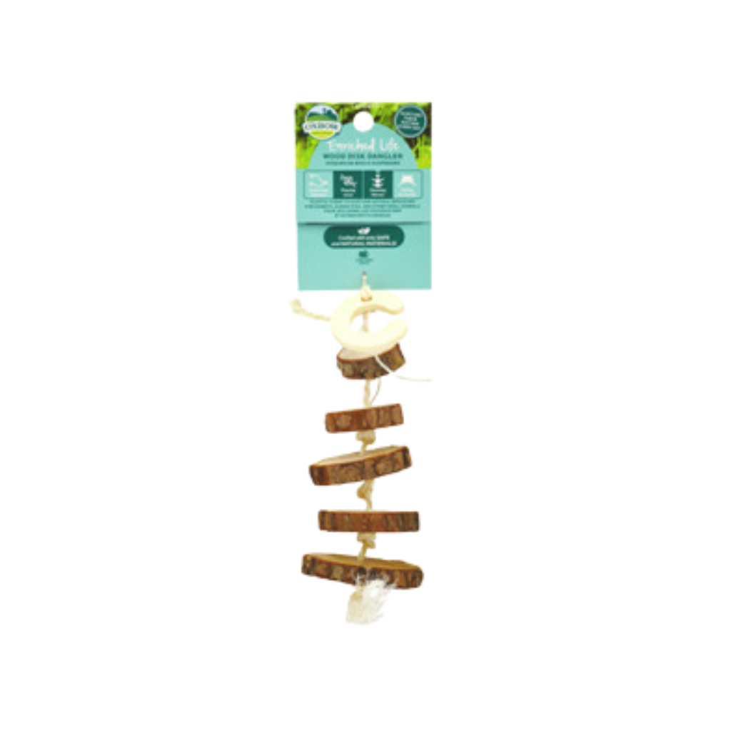 Oxbow Enriched Life Wood Disk Dangler Toy