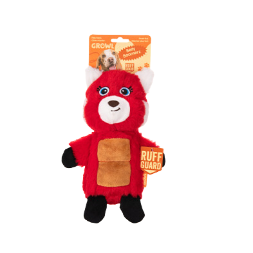 Growl Belly Boomers Riley the Red Panda Dog Toy