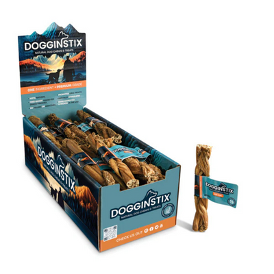 Dogginstix Braid Beef Tripe 6" Dog Treat