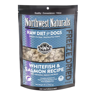 Northwest Naturals Freeze Dried Nuggets Whitefish and Salmon Recipe for Dogs