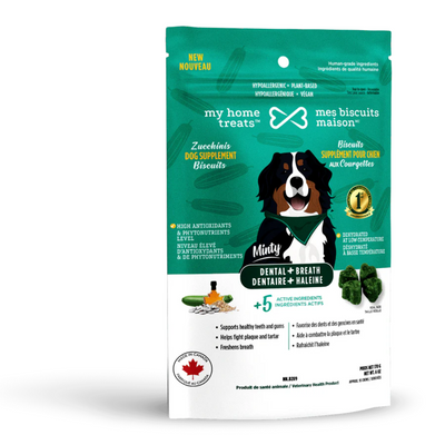 My Home Treats Zucchini Hypoallergenic Supplement for Dogs - Dental + Breath