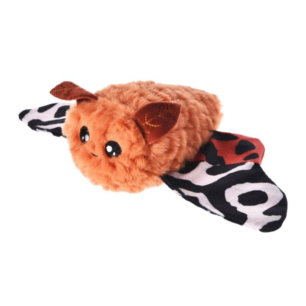 Bud'Z Plush Orange Moth Dog Toy