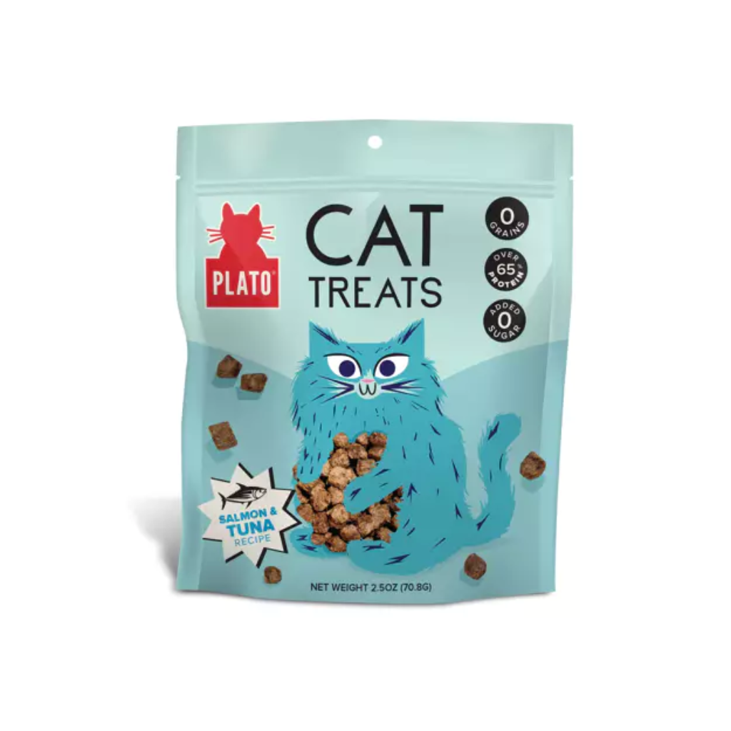 Plato Pet Treats Air-Dried Tuna & Salmon Recipe Cat Treats