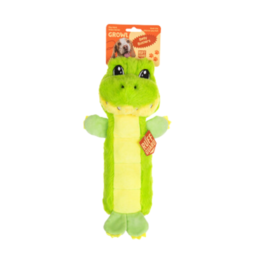 Growl Belly Busters Gary the Gator Dog Toy