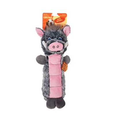 Growl Belly Busters Wally the Warthog Dog Toy