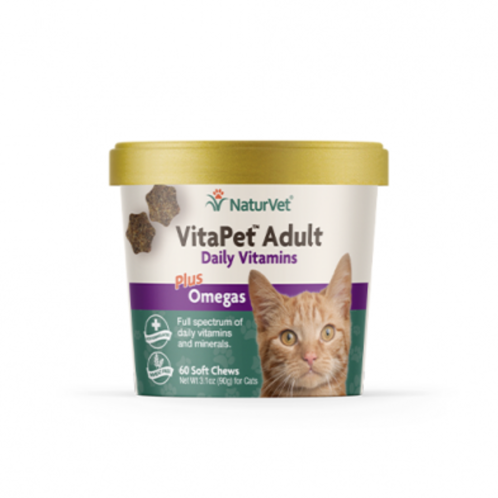 NaturVet VitaPet Adult Daily Vitamins Soft Chews for Cats