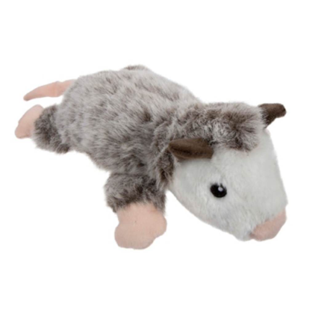 goDog Flatz Flattie Opossum Large Dog Toy