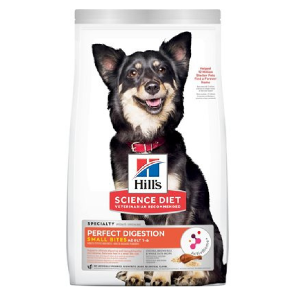 Hill's Science Diet Perfect Digestion Chicken Brown Rice & Whole Oats Small Bites Dog Food