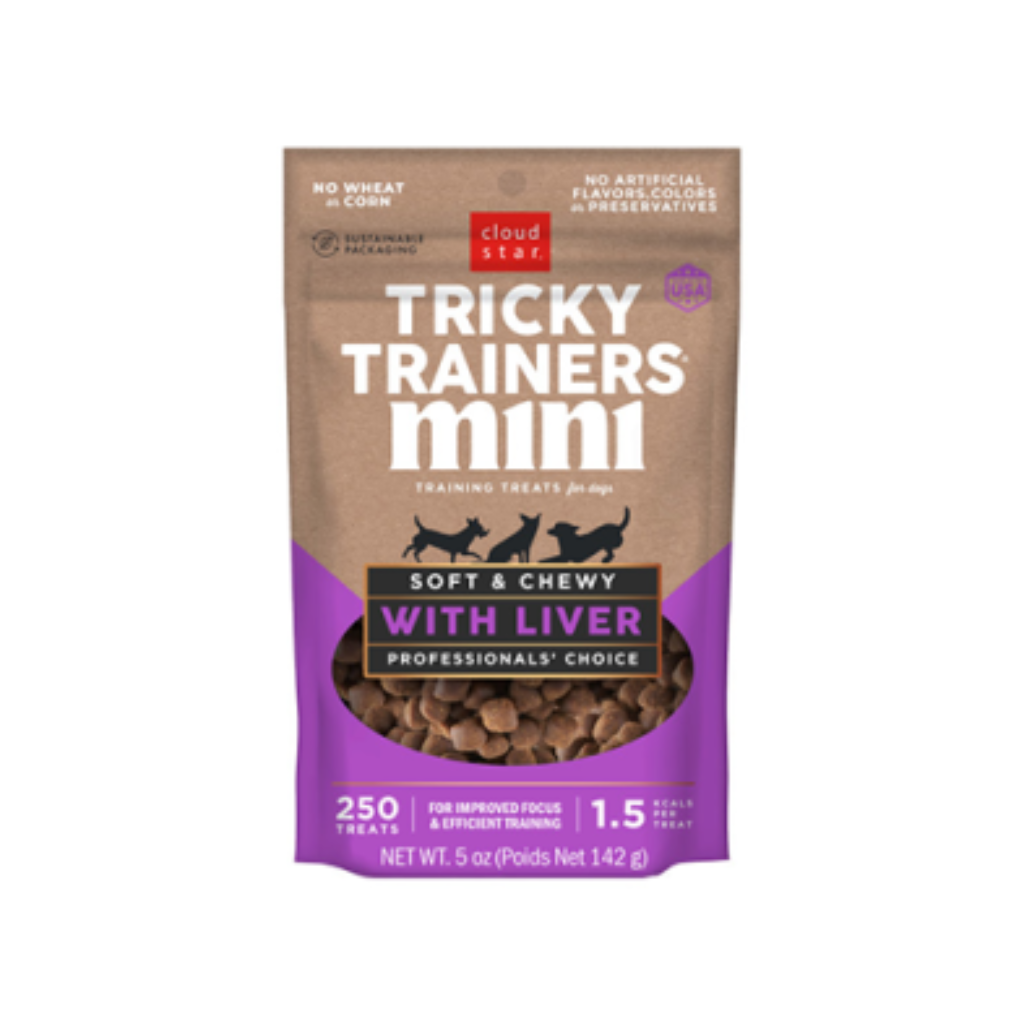 Cloud Star Tricky Trainers Soft & Chewy Mini Liver Dog Treats