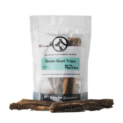 Only One Treats Green Goat Tripe Dog Treats
