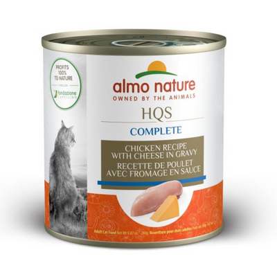 Almo Nature HQS Complete - Chicken Recipe With Cheese In Gravy Cat Can