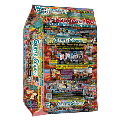 Gentle Giants Beef and Bacon Dog Food