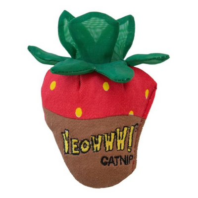 Yeowww Strawberry, Chocolate Dipped Cat Toy