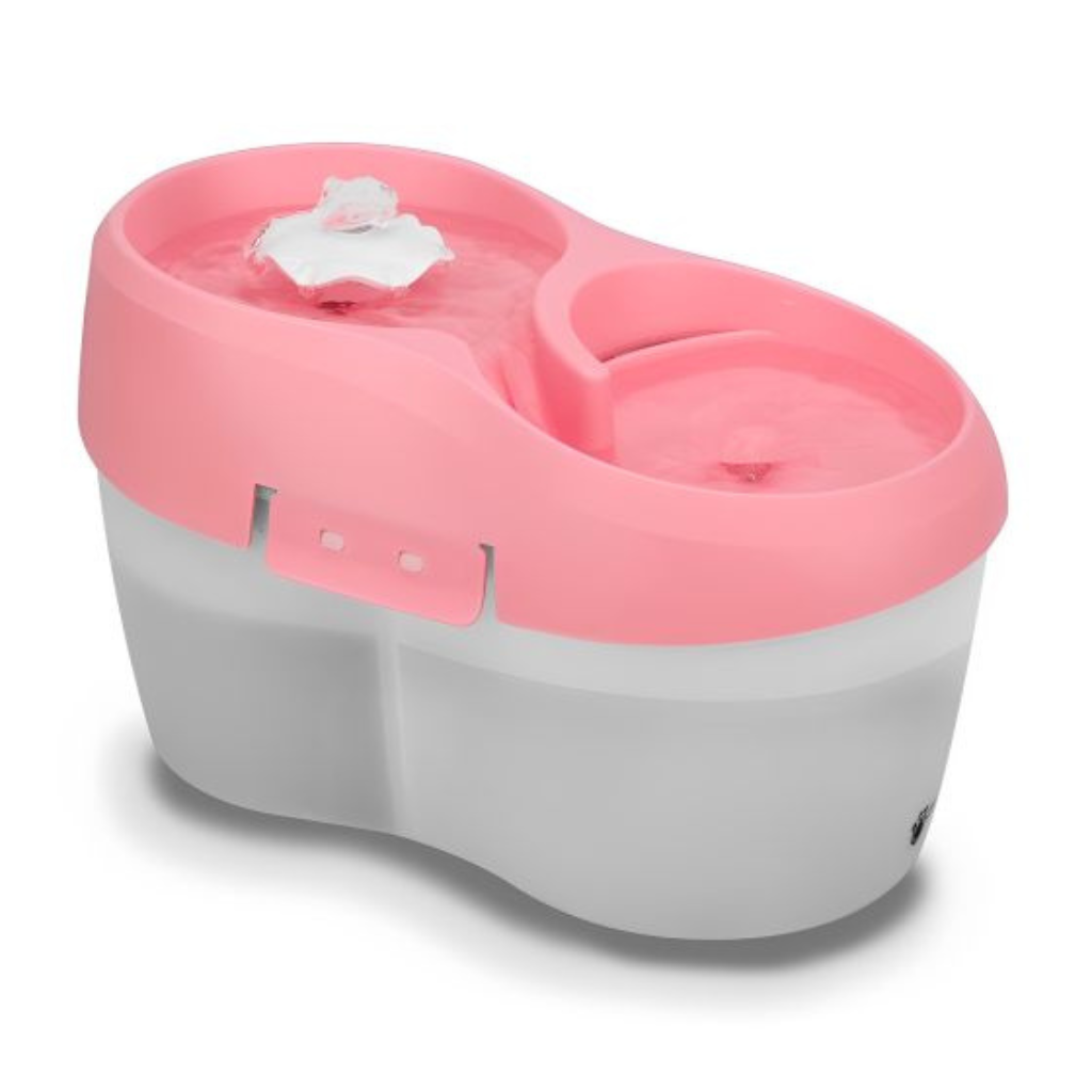 H2O Tornado Drinking Fountain - Pink and White