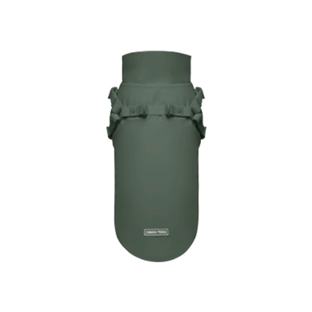 Canada Pooch Harness Raincoat - Forest Green