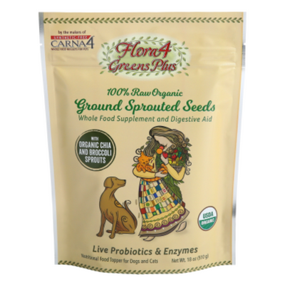 Carna4 Flora4 Sprouted Seeds Topper - Greens Plus with Broccoli & Chia