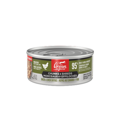 Orijen Chunks & Shreds, Duck & Liver Entrée Cat Can