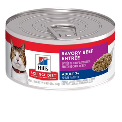 Hill's Science Diet Senior 7+ Beef Entrée Cat Can