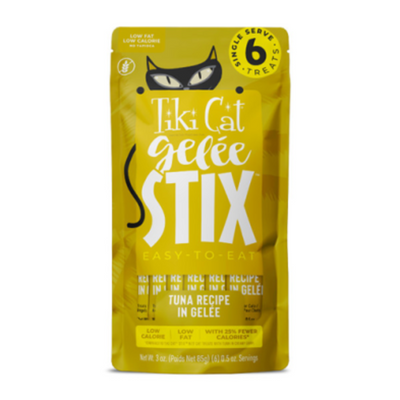 Tiki Cat Gelée Stix Tuna Recipe in Gelée Wet Cat Treat
