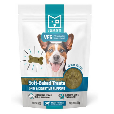 Square Pet VFS Skin & Digestive Support, Hydrolyzed Pork, Soft-Baked Dog Treats