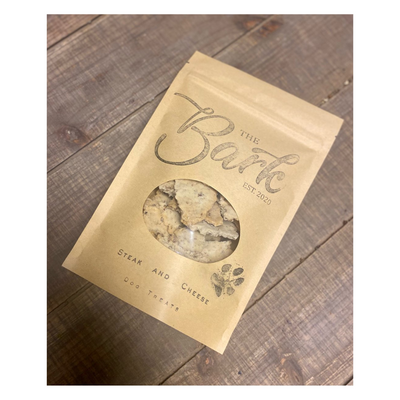 The Bark Steak and Cheese Dog Treats