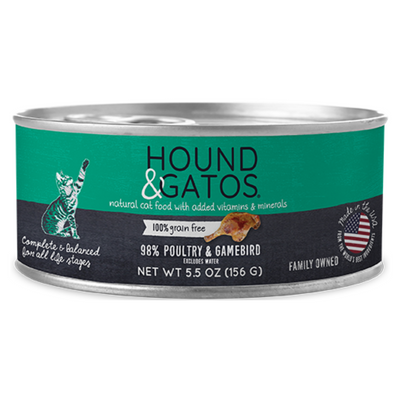 Hound & Gatos Poultry and Gamebird Recipe Cat Can