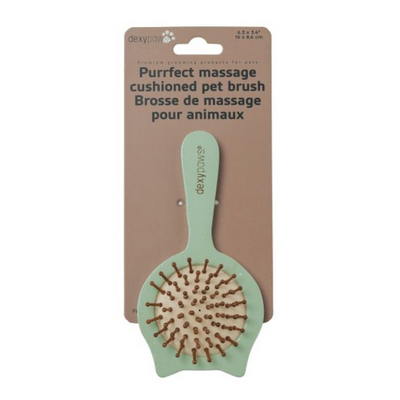 Dexypaws Purrfect Massage Cat Shaped Cushioned Brush