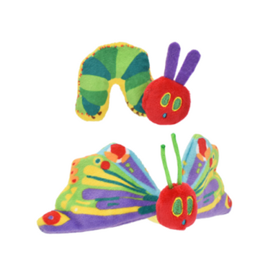 Multipet The Very Hungry Caterpillar Butterfly & Caterpillar with Catnip Cat Toy (2 Pack)