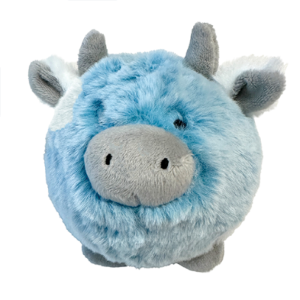 foufouBRANDS fouFIT Fuzzy Wuzzy MooMoo Large 4.5" Dog Toy