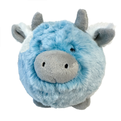 foufouBRANDS fouFIT Fuzzy Wuzzy MooMoo Large 4.5" Dog Toy