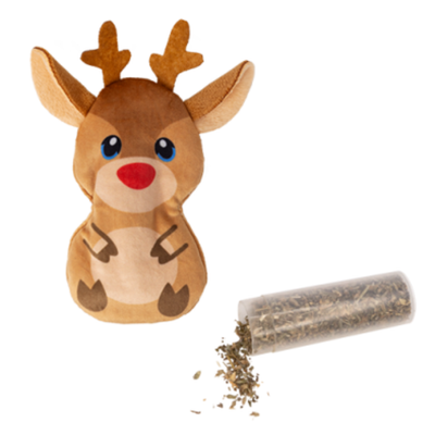 Kong HOLIDAY Refillables Reindeer Cat Toy