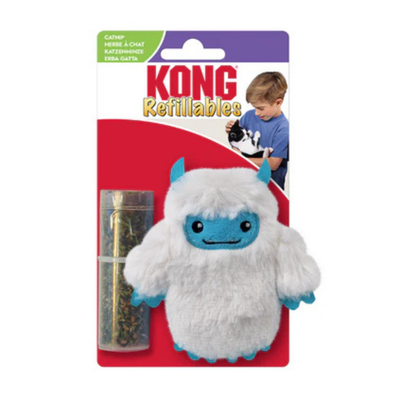 KONG Holiday Refillable Yeti Cat Toy