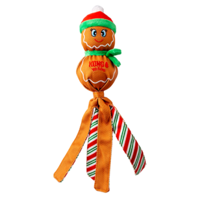 KONG HOLIDAY Wubba Gingerbread Man Large Dog Toy