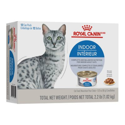 Royal Canin Indoor Adult Morsels in Gravy Cat Cans 12 Pack