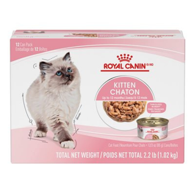 Royal Canin Kitten Thin Slices in Gravy Cat Cans 12 Pack