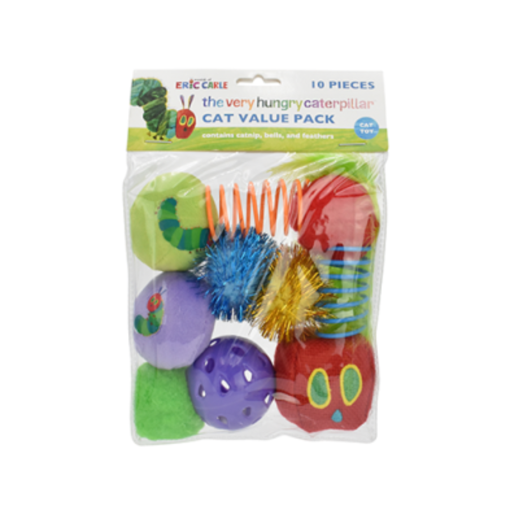 Multipet The Very Hungry Caterpillar Value Pack Cat Toys (10 Pack)