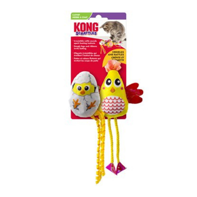 KONG Scrattles Chicken 2-Pack Cat Toy