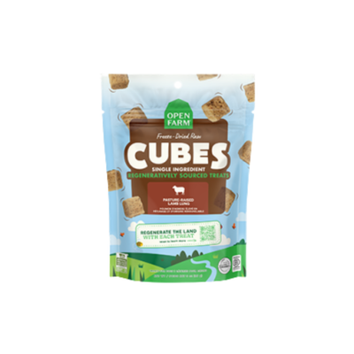 Open Farm Freeze-Dried Raw Cubes Single Ingredient Lamb Lung Dog Treats