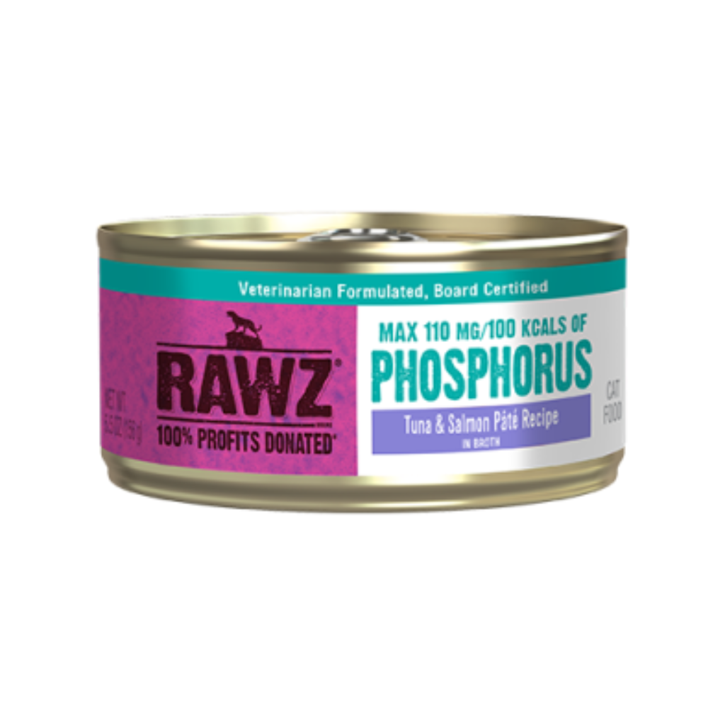 RAWZ Phosphorus Tuna & Salmon Pâté in Broth Recipe Wet Cat Food