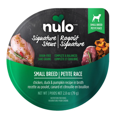 Nulo Signature Stew Chicken, Duck & Pumpkin In Broth For Small Breed Dogs Wet Food