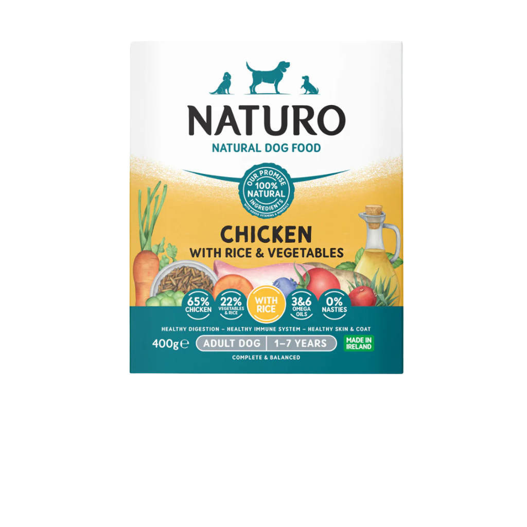 Naturo Adult Chicken Rice and Vegetables Wet Dog Food