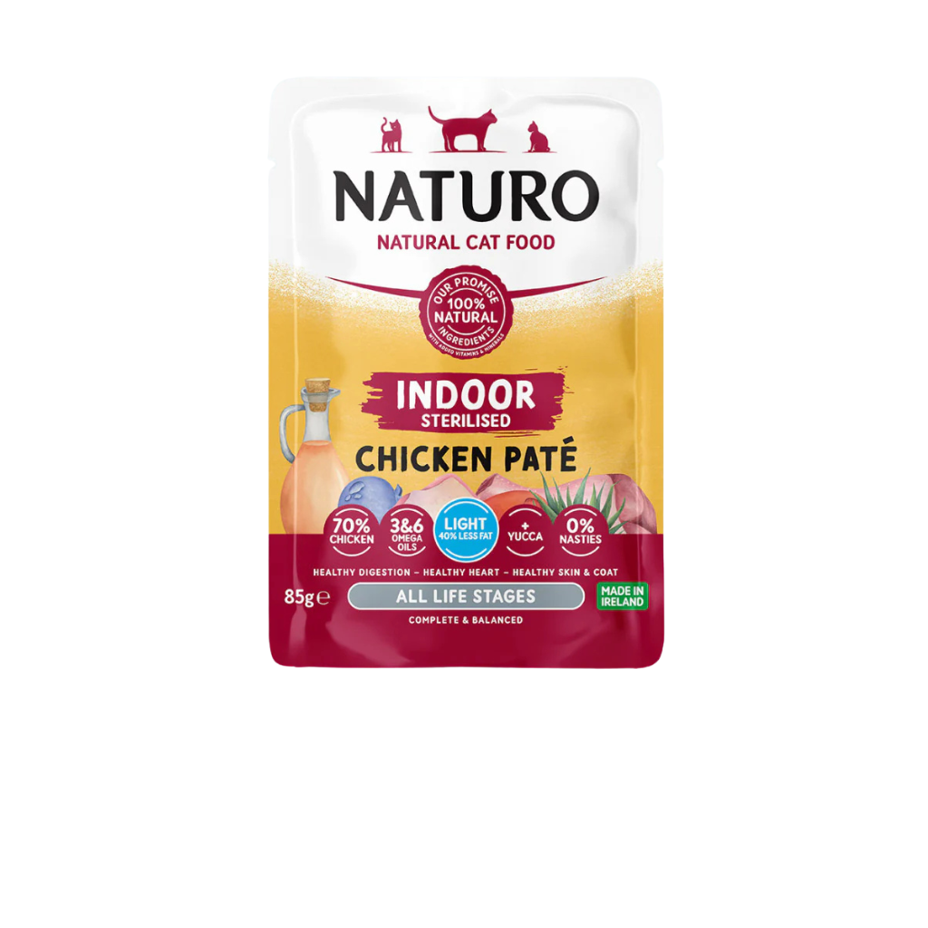 Naturo Grain Free Indoor Chicken Pate Cat Pouch