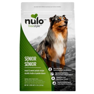 Nulo FreeStyle High-Protein Kibble For Seniors Trout & Sweet Potato Recipe Dog Food