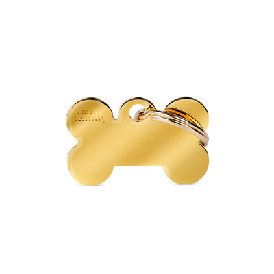 My Family Engravable Tags - Basic - Gold-Plated Brass Small