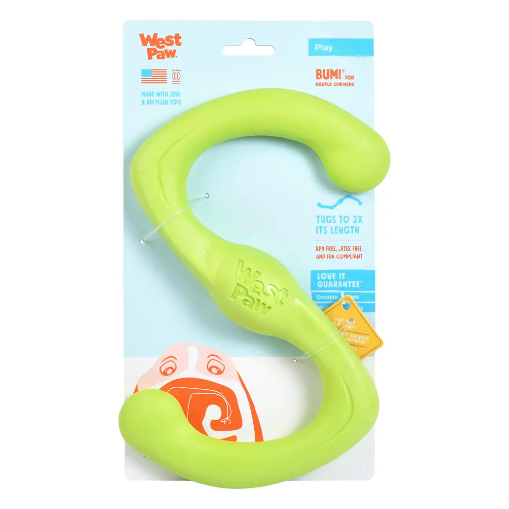 West Paw Bumi Small 8″ Dog Toy - Granny Smith