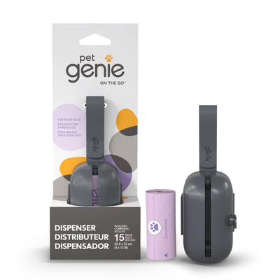 Pet Genie On the Go Premium Dog Poop Bag Dispenser