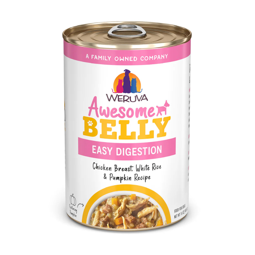 Weruva Awesome Belly Chicken Breast, White Rice & Pumpkin Recipe Dog Can