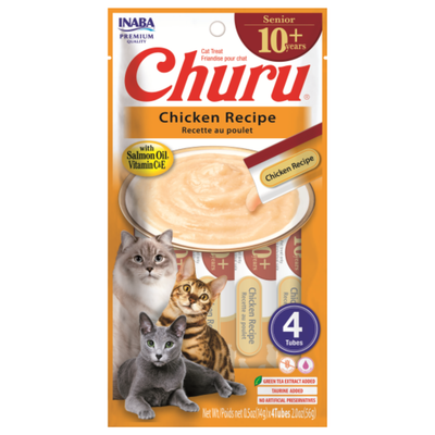 Inaba Cat Churu Senior 10+ Chicken Recipe