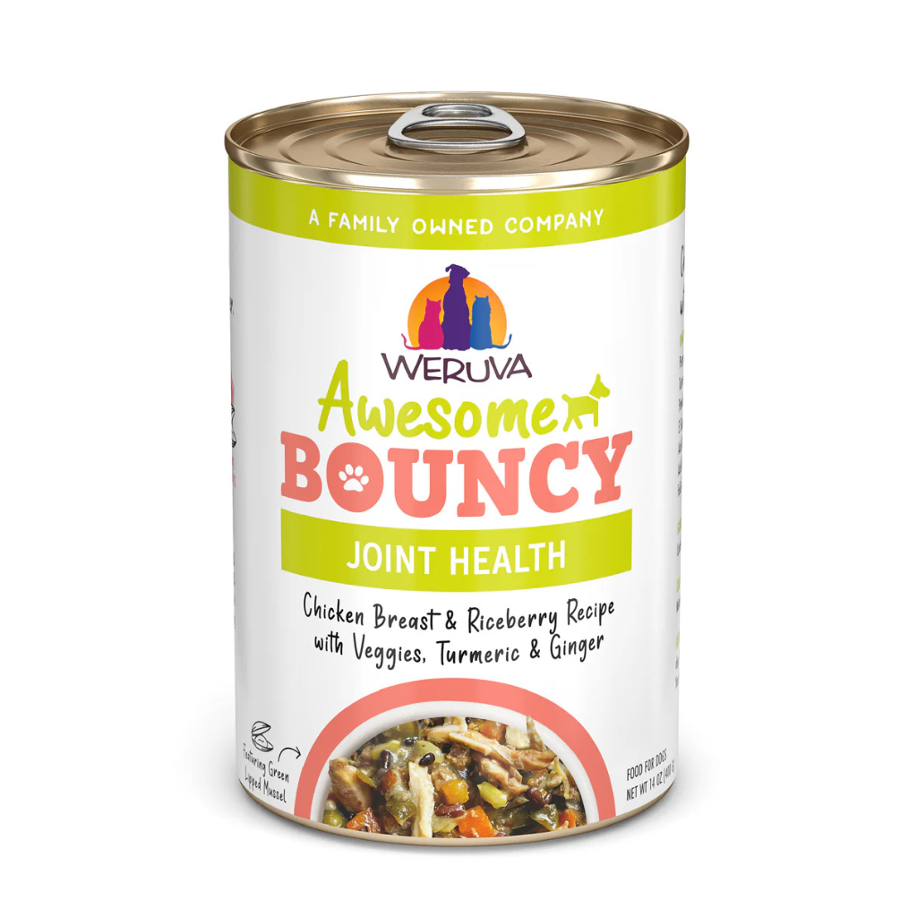 Weruva Awesome Bouncy Chicken Breast & Riceberry Recipe with Veggies, Turmeric & Ginger Dog Can