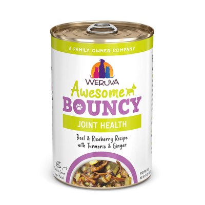 Weruva Awesome Bouncy Beef & Riceberry Recipe with Turmeric & Ginger Dog Can